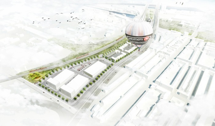 Städtebaulicher Entwurf Neustadtsgüterbahnhof bestätigt